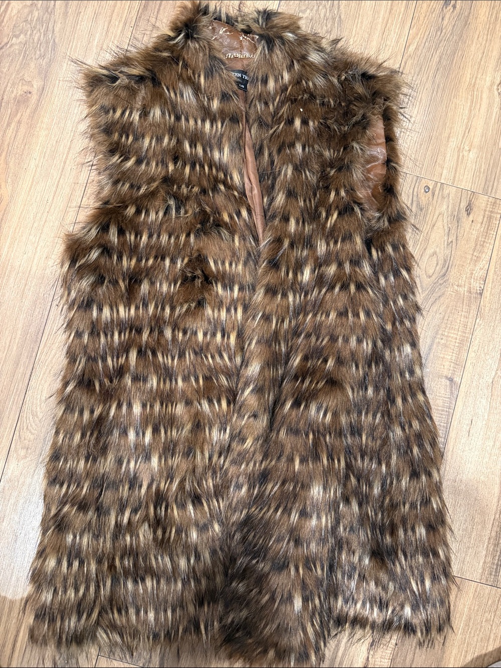 Allen Tracy faux fur vest